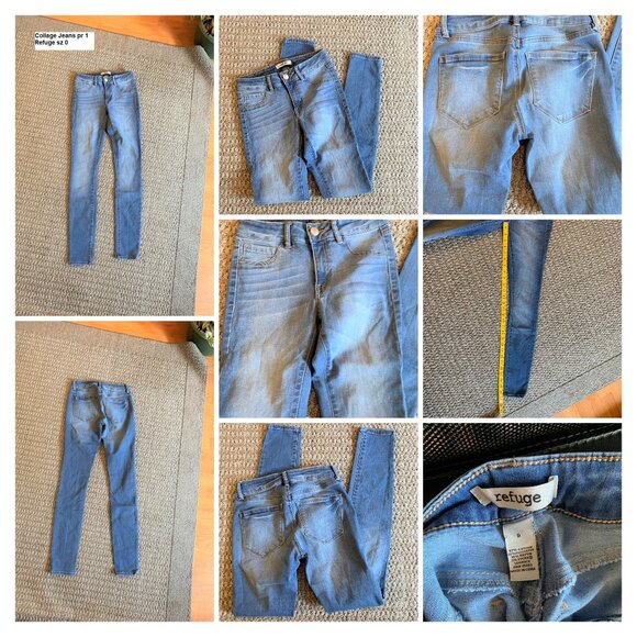 JUNIORS - 5 PC LOT, JEANS sz 0, 2 Aeropostale, American Eagle Outfitters, skinny - Picture 3 of 16